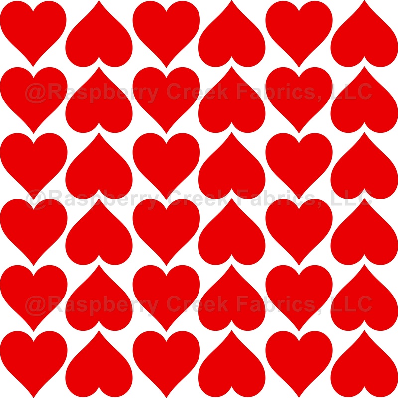 Red Hearts Pattern, Romantic, Love