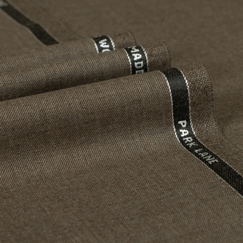Park Lane - Plain 100% Super 120's Wool Mid Brown