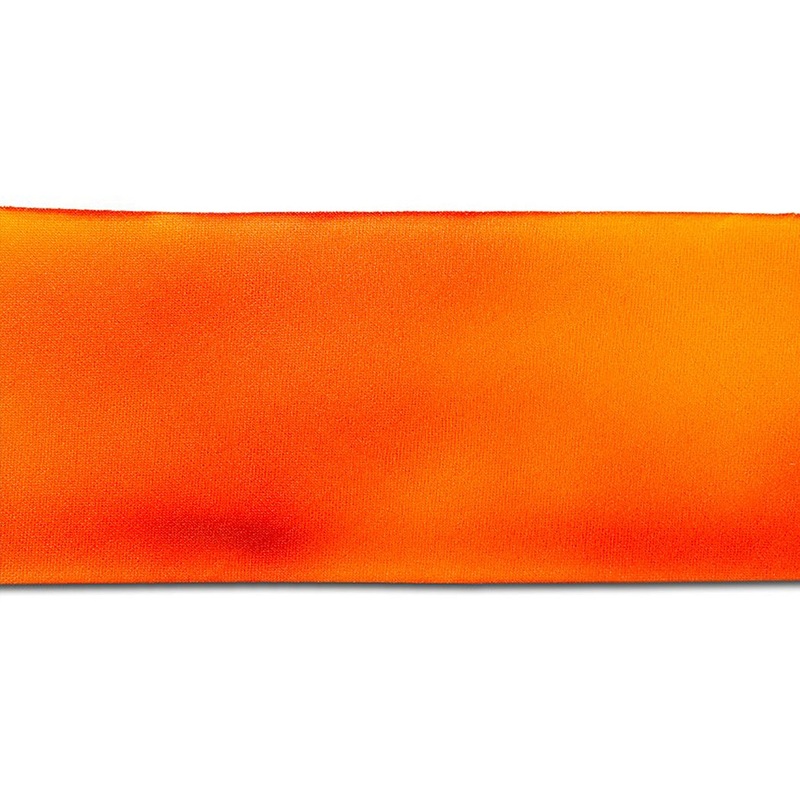 California Poppy Hand-Dyed Silk Ribbon by Hanah Silk (Made in USA)