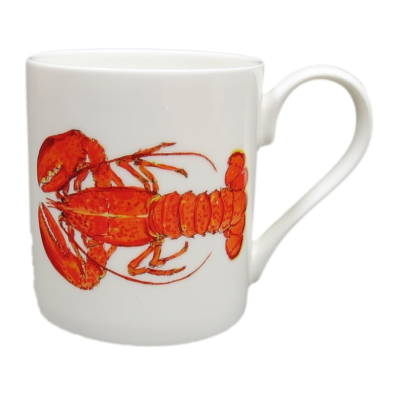 Red Lobster Mug (medium straight sided)