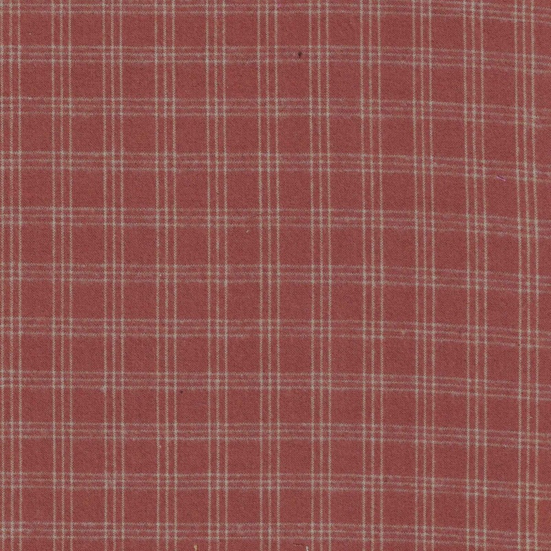 Red Plaid Yarn Dyed Cotton Flannel Fabric Quilt and Flannel