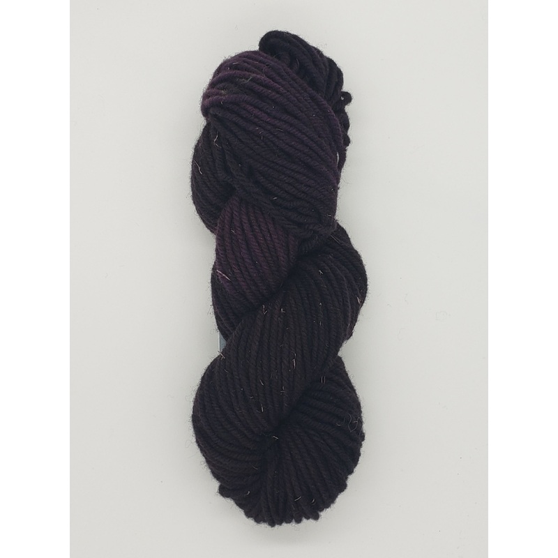 Wonder Woolen - PLUM - Fleece Artist Hand Dyed Yarn - Shades of Purple
