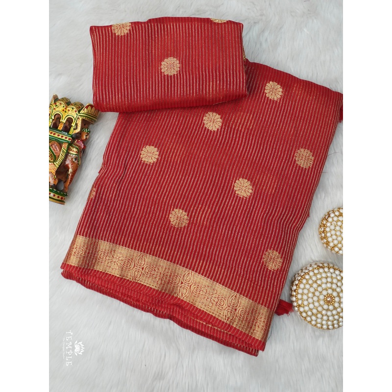 Khadi Silk Saree With Vaira Oosi Pattern | TTDS3005