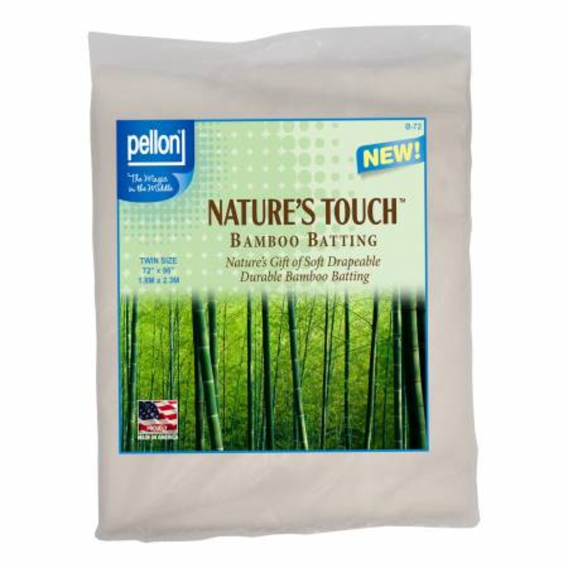 Pellon Natures Touch Bamboo Blend Batting w/Scrim Twin-Sized 72in x 96in