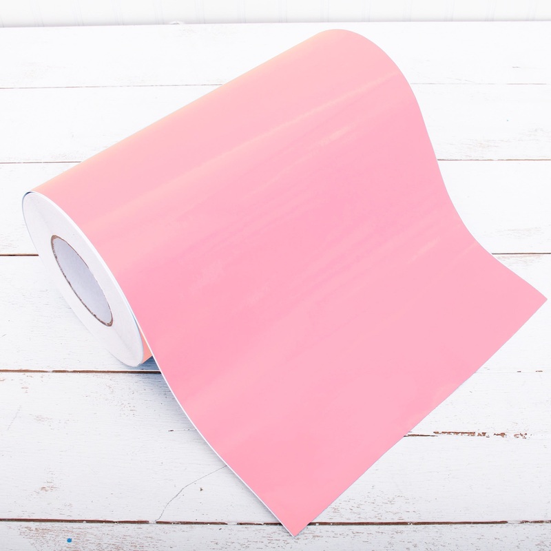 Permanent Vinyl Adhesive Pink - 12" Wide One Yard Roll