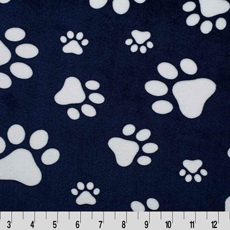 Shannon Minky Paws Cuddle Minky Navy 1/2 Meters