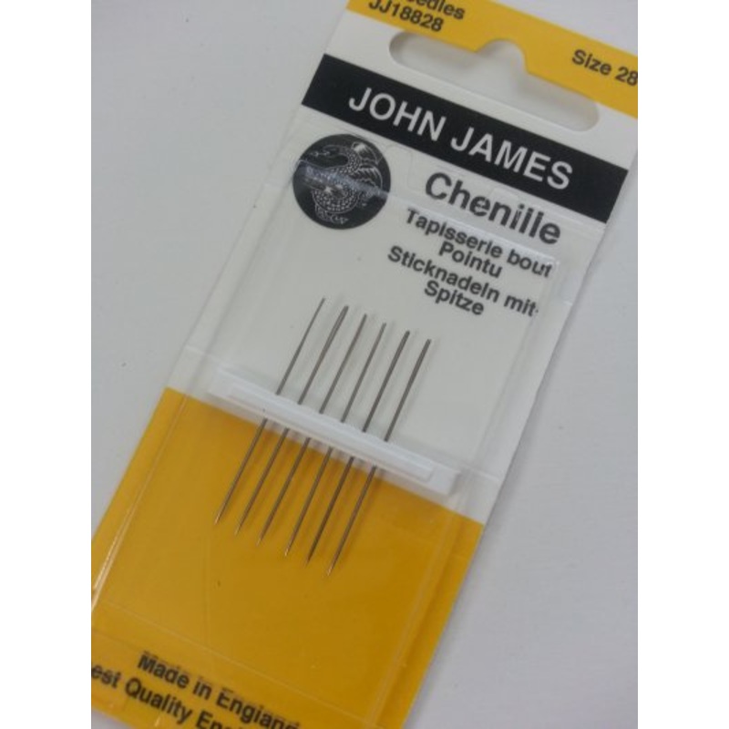 John James Chenille Needles #28 for Wool Applique