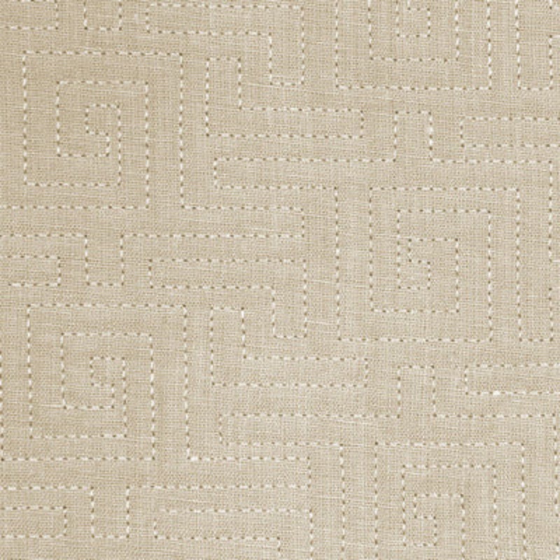 Robert Allen Swink Matelass Greek Key Fabric in Dove