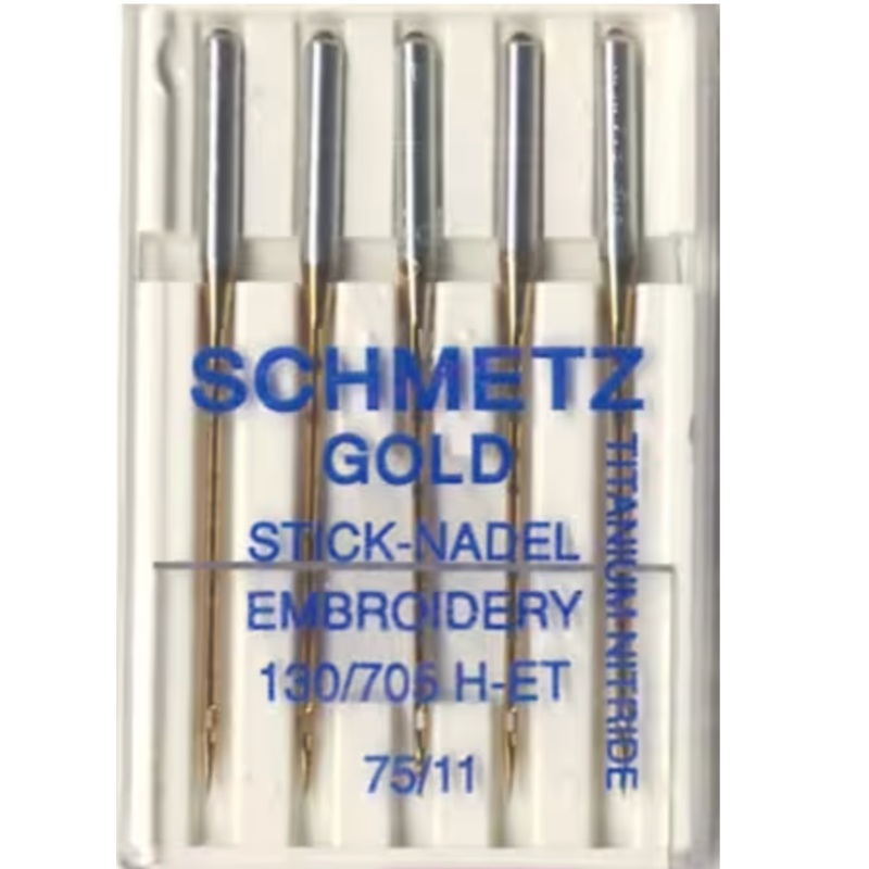 Schmetz Gold Titanium 75/11 Embroidery