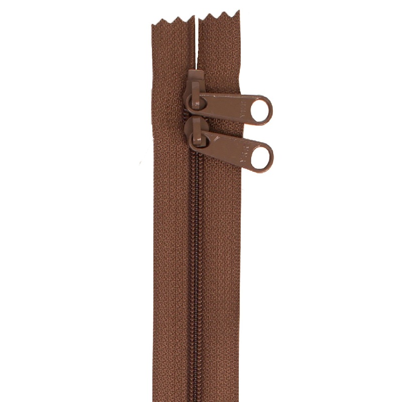 Seal Brown 40 Inch Handbag Zipper with Double Slide from ByAnnie