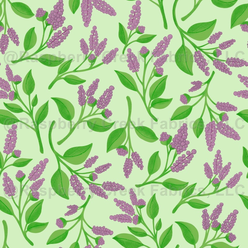 Sunshine Green Floral, Sunshine Collection by Atlas and Ivy Design
