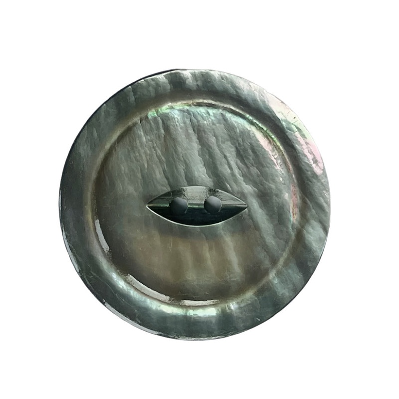 1 1/2" Dolphin Grey 2-Hole Shell Button (Made in USA)