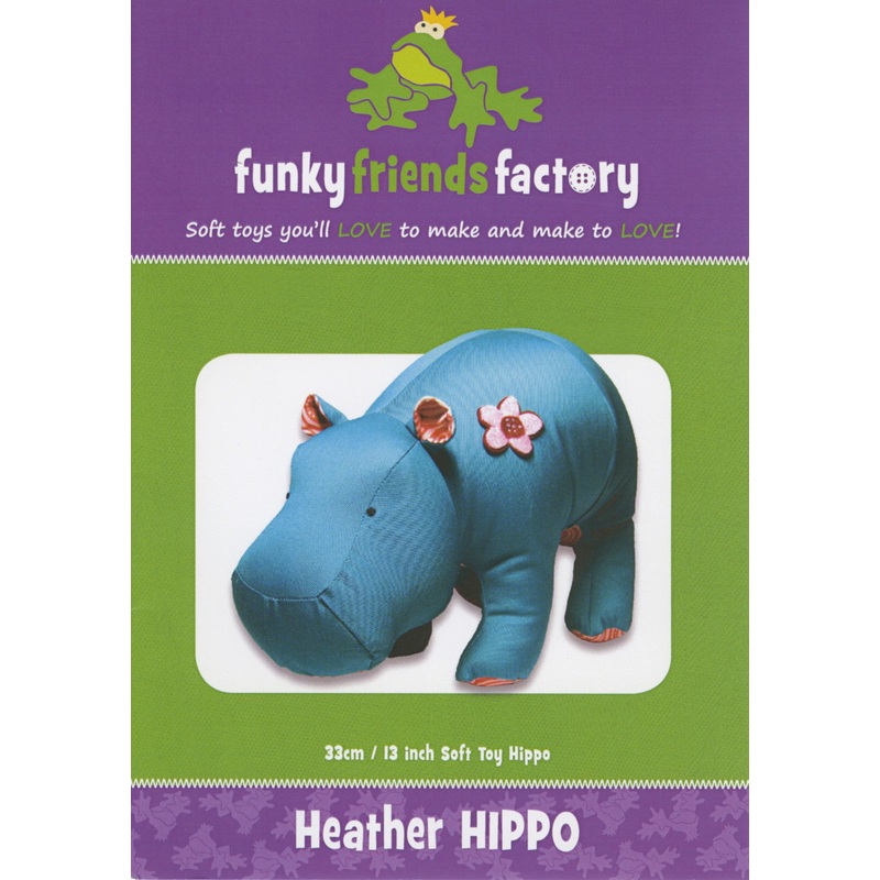 Heather Hippo Pattern by Funky Friends Factory