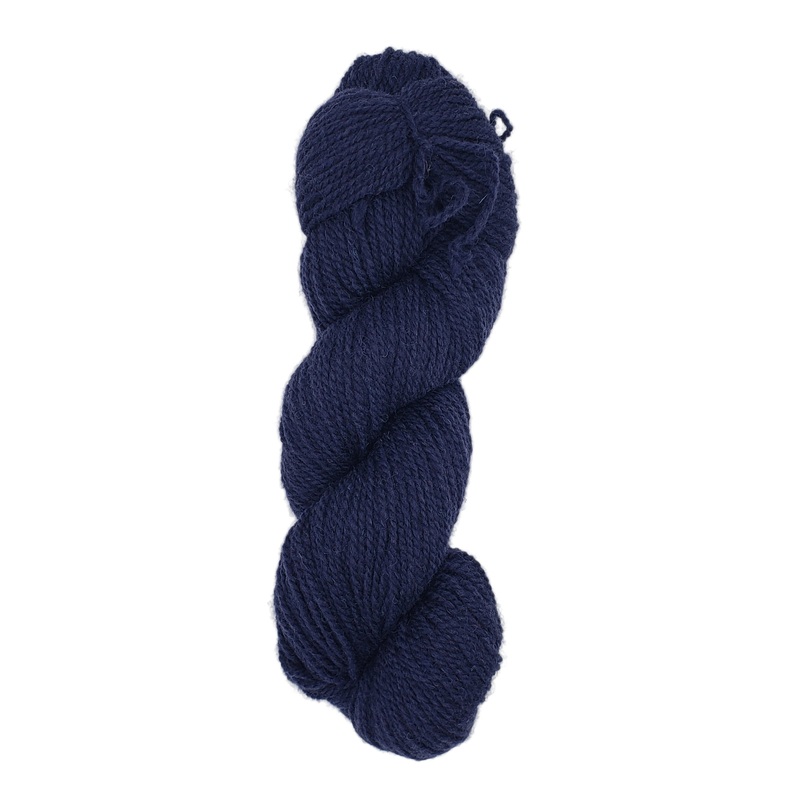 ISLAND WOOL - NAVY - 2 Ply Worsted Yarn 100% Wool 100gr