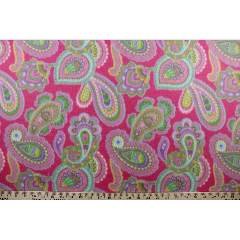 Payzlee Doubled Sided Fleece Fabric in Fuchsia