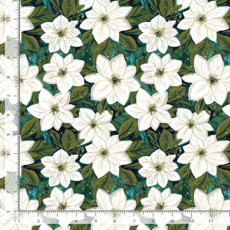 SALE - Dear Stella - Baby, It's Cold Outside - Nordic Poinsettia - Multi
