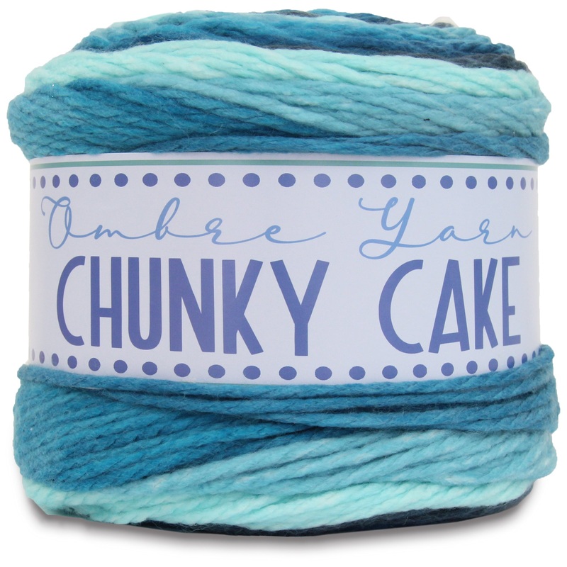 Ombre Yarn - Big Chunky Yarn Cake - Winter Forest , 300g (316 Yards) Thick Super Bulky #6