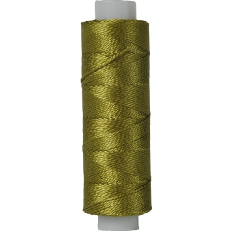 Perle (Pearl) Cotton Thread - Size 8 - Moss Green - 75 Yard Spools