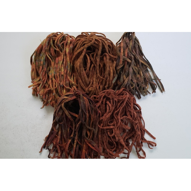 JBA- Kitted Bundle MEDLEY OF RUST #6 Wool Strips - 4.4 oz/124gr.