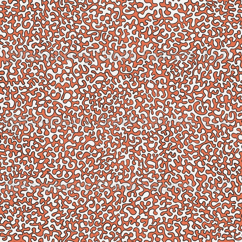 Mini small squiggly worm like vermicular filled outlines in monochrome neutral style. A classic versatile pattern that complements a variety of stylesunderstated, yet distinctive. Perfect for minimalist pieces like bows and a great blender for quilting