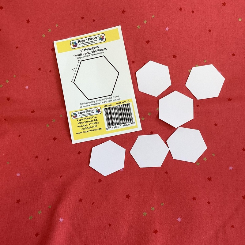 1" Hexagon Small Pack: 100 paper pieces