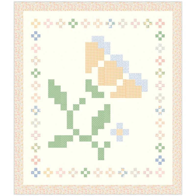 Blooming Stitches Remix Quilt Pattern by Heather Briggs of My Sew Quilty Life | MSQL 161