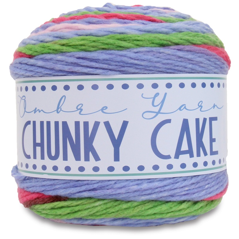 Ombre Yarn - Big Chunky Yarn Cake - Spring Morning Colors , 300g (316 Yards) Thick Super Bulky #6