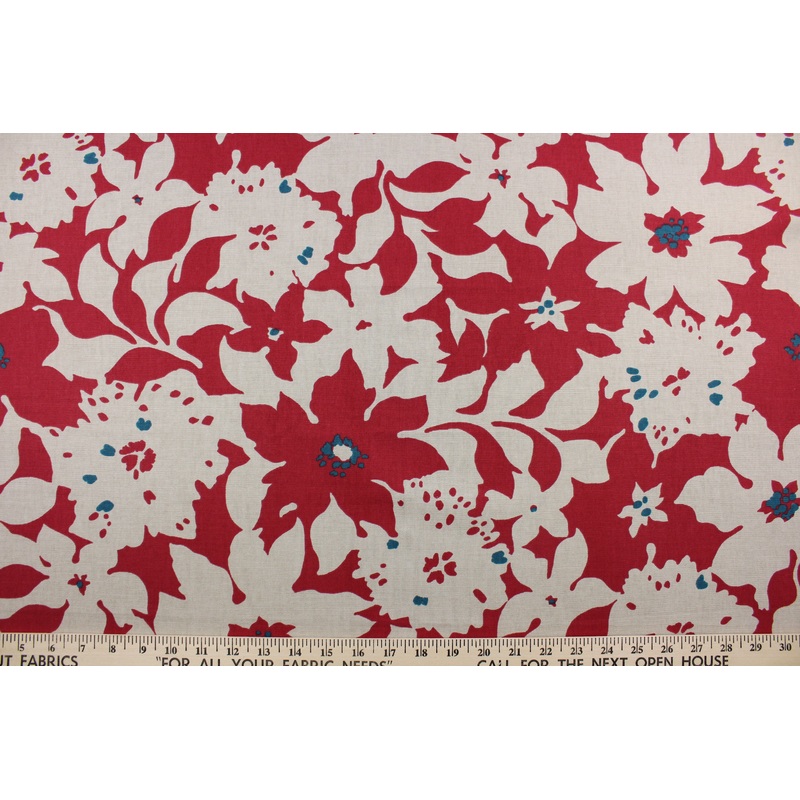 Robert Allen Artful Floral in Poppy