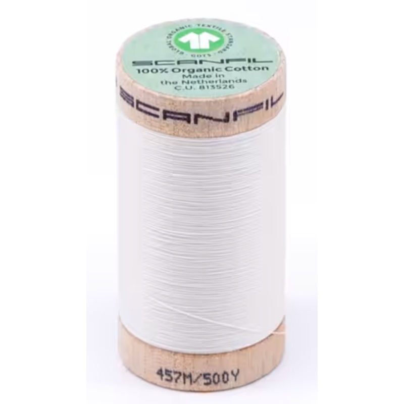 Scanfil 50/2 wt-500 yards Organic-Coconut Milk