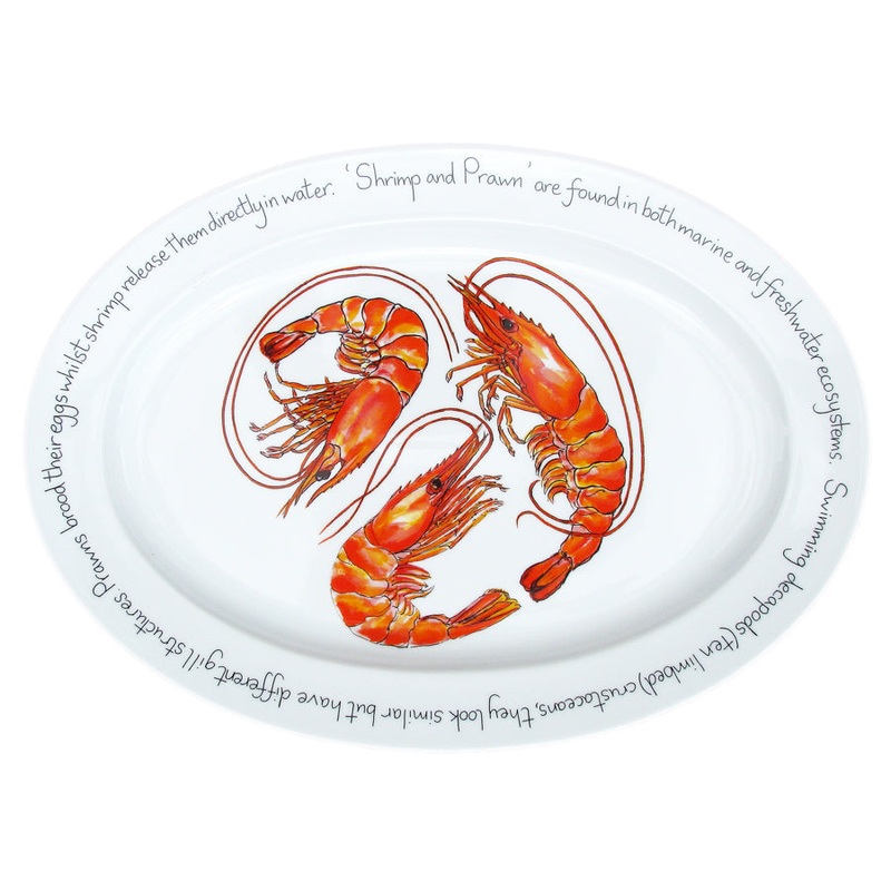 Shrimp & Prawn 39cm (15.4") Oval Plate