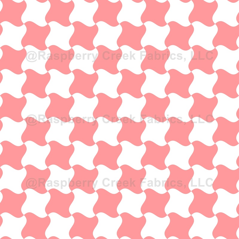Houndstooth pattern, Pink and White