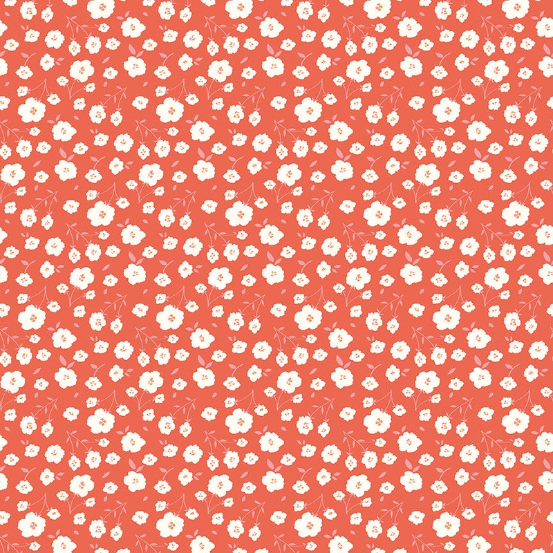 Sunsetridge Flowers Rouge Yardage by Minki Kim for for Riley Blake Designs | C15732-ROUGE