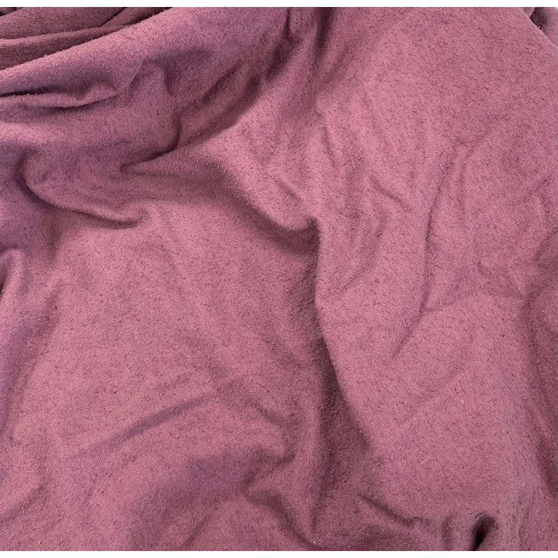 Dusty Mauve - Hand Dyed Raw Silk Noil