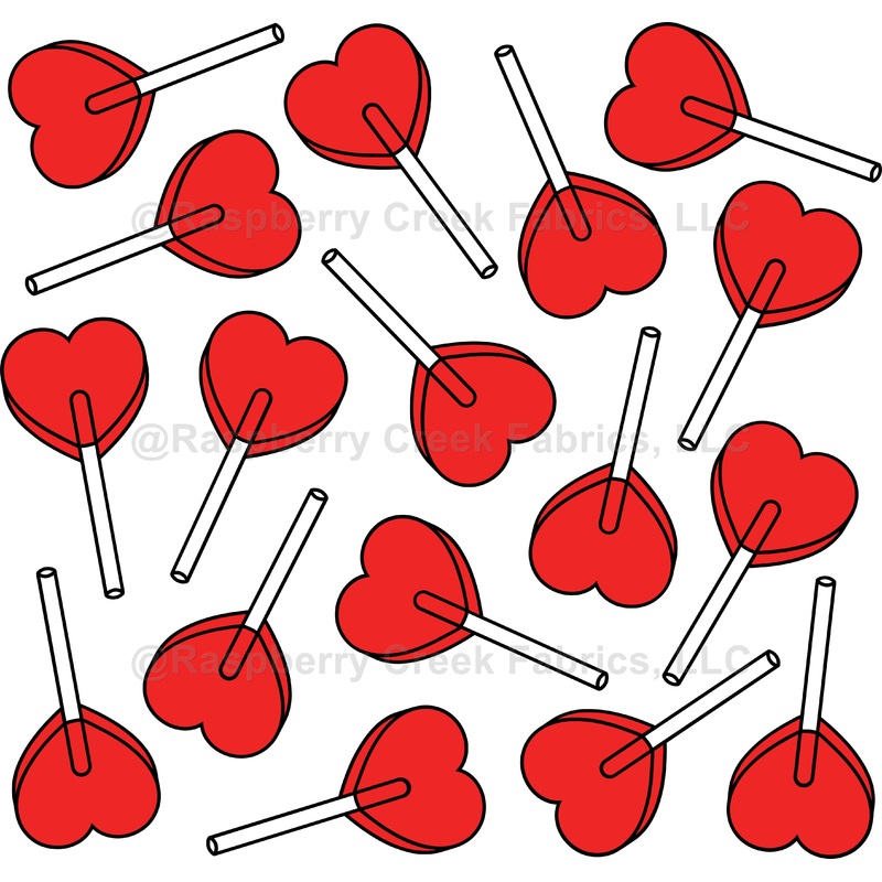 Red Lollipops, Heart Lollipops, Lollipop Pattern