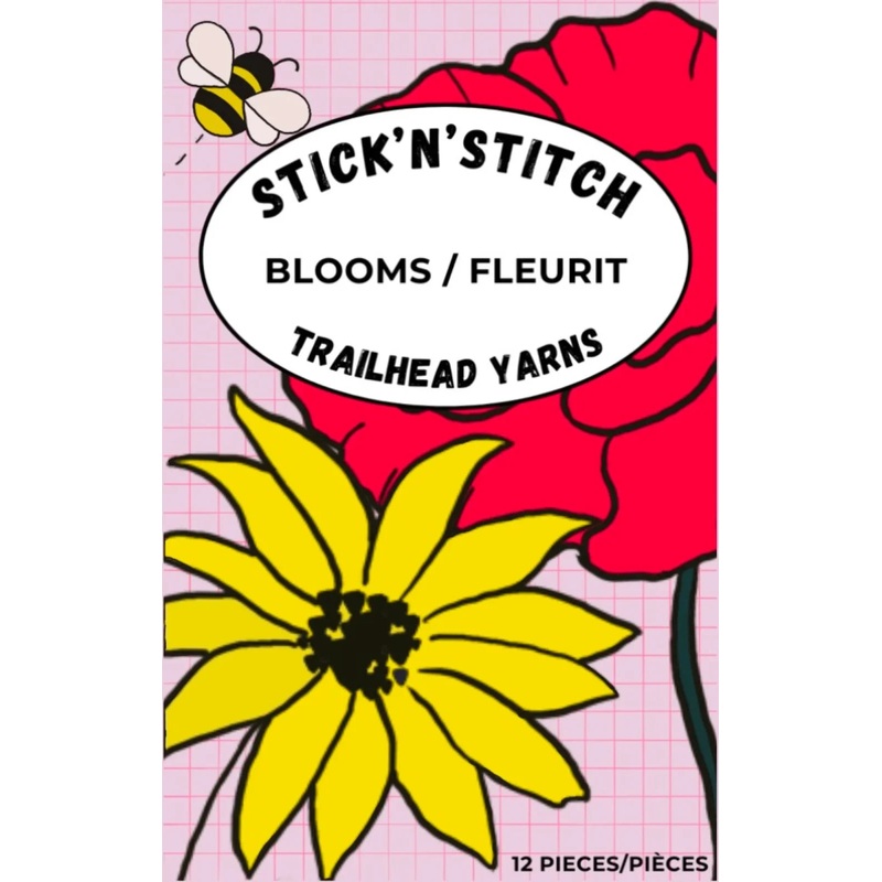 Stick'N'Stitch Embroidery Transfers By Trailhead Yarns - Blooms
