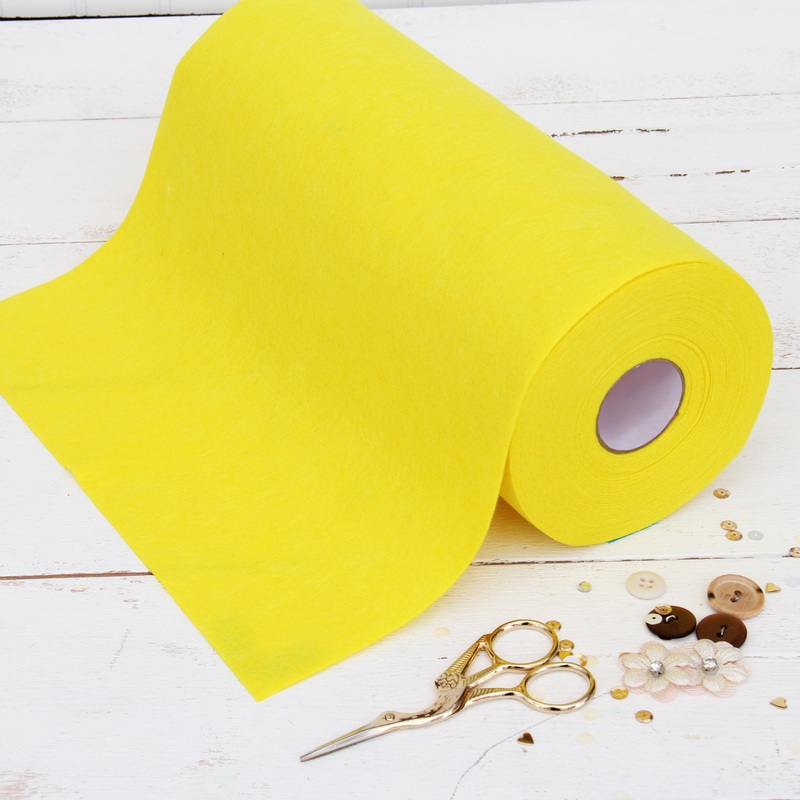 Yellow Felt 12" x 10 Yard Roll - Soft Premium Felt Fabric