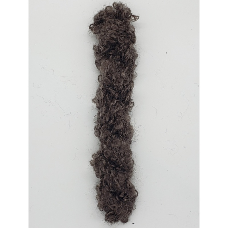 Mohair Loopy Locks - SMOKE - 1300 Hand Dyed Boucle Yarn B1