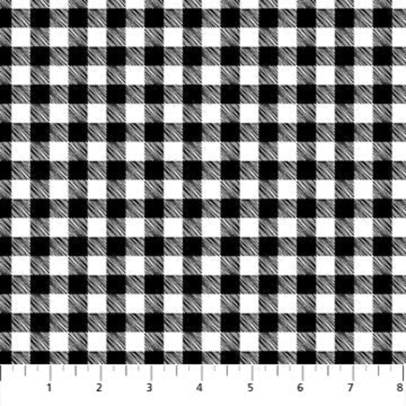 Black Big Gingham - Christmas Magic by Patrick Lose for Northcott Cotton Fabric