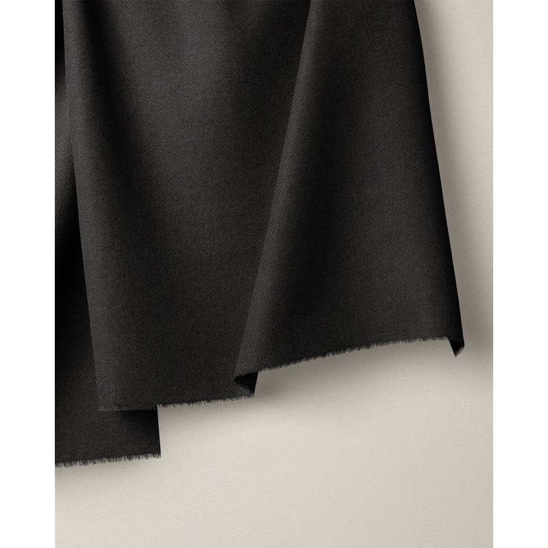 Black Washed Cotton Twill