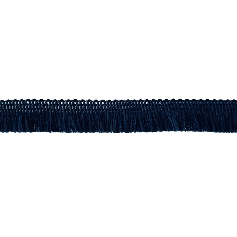 1/2" Obsidion Fringed Piping Trim (Made in France)