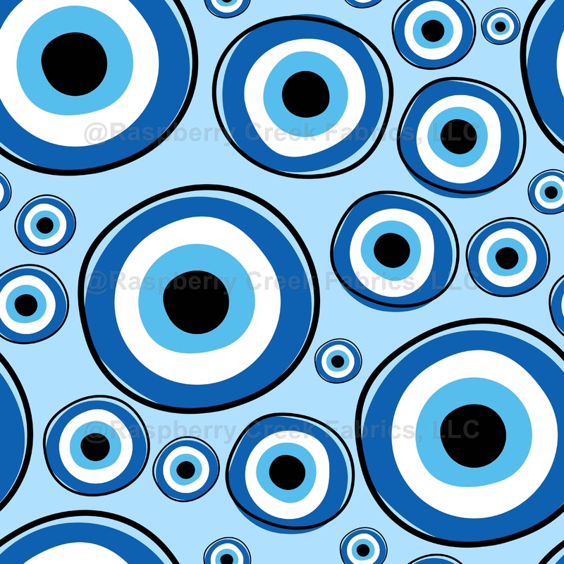 Mati, Mataki, Evil Eye Pattern, Greek Eye, Turkish Eye, Nazar Pattern, Blue, Black