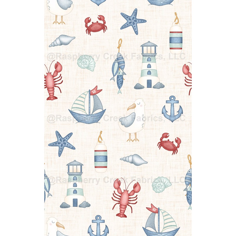 Seaside Cream, Harbor Bloom by Krystal Winn Design