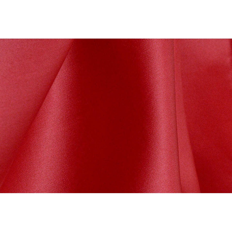 Crisp Brilliant French Raspberry Satin-Faced Silk Organza