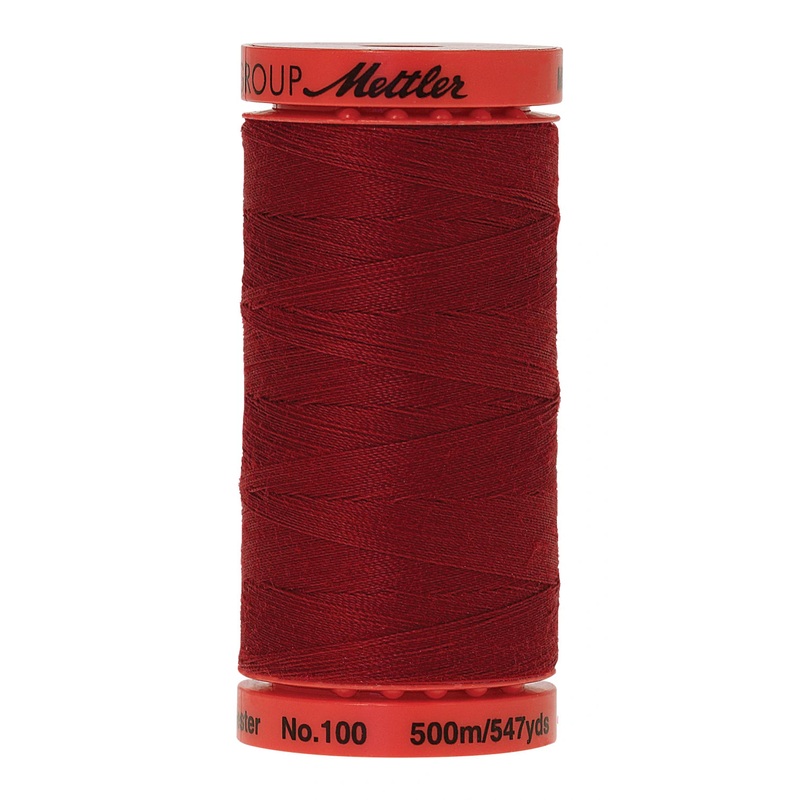 Mettler Polyester Thread 50wt 140d 500m/547yds - Fire Engine 0105