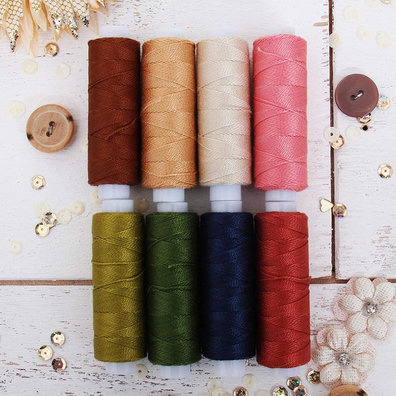 Pearl Cotton Thread Set Fall Colors 8 Colors
