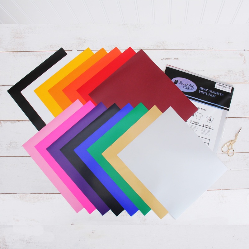 Rainbow Solid Color Iron On Vinyl - Heat Transfer Variety Pack