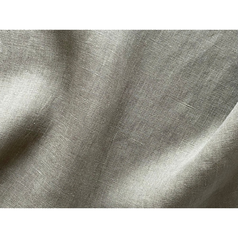 Semi-Sheer Washed Whale Grey Handkerchief Linen (Made in Italy)