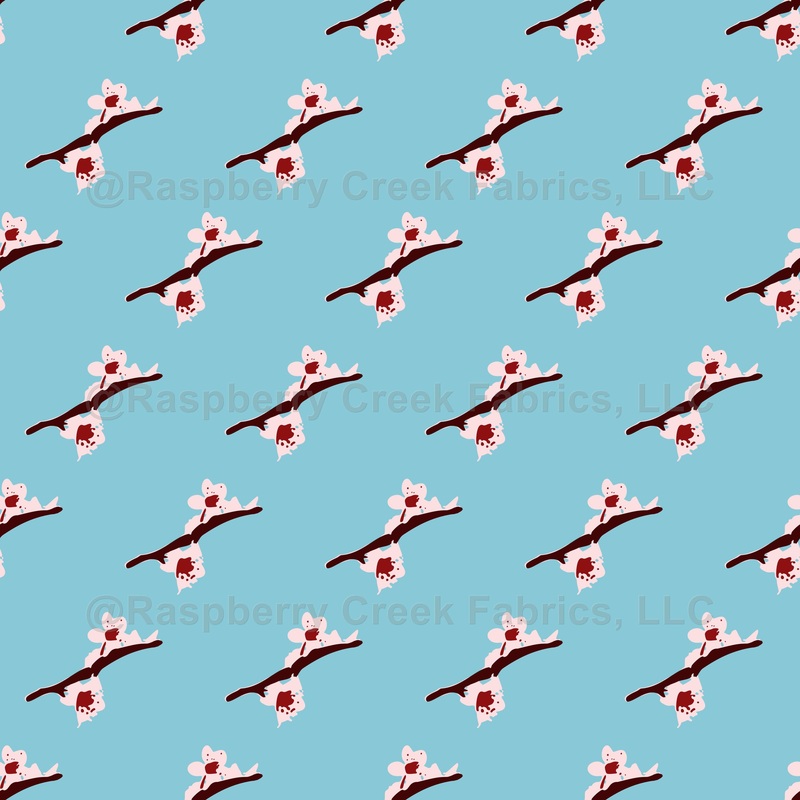 Cherry Blossom, Sakura, Pink Floral Pattern