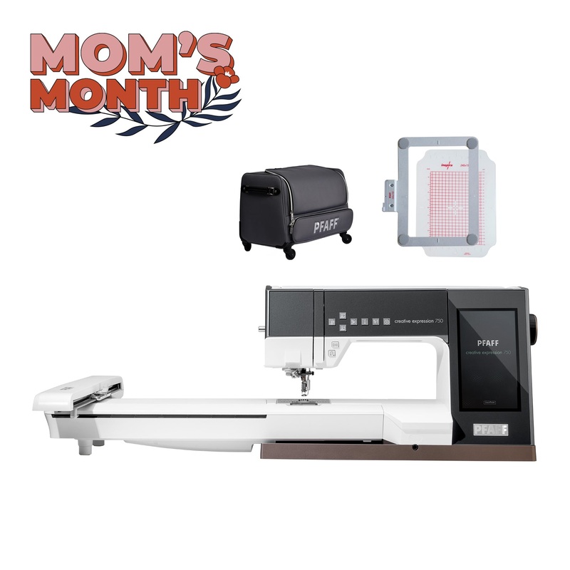 PFAFF creative expression 750 Sewing and Embroidery Machine Bundle