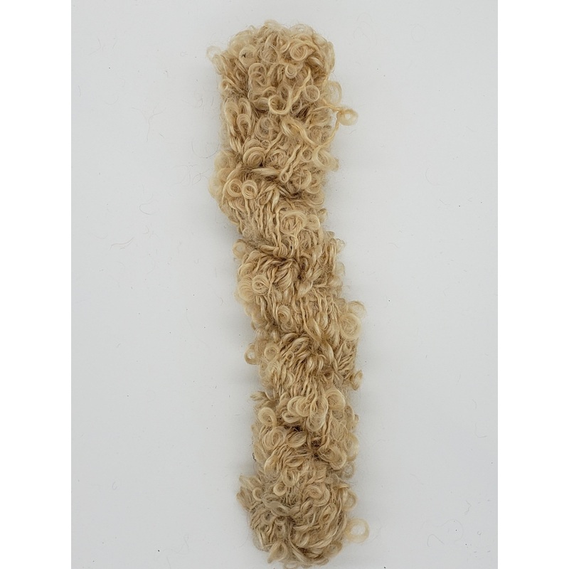 Mohair Loopy Locks - CARAMEL - 5332-01 Hand Dyed Boucle Yarn B1